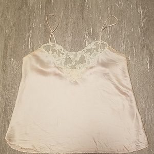 Victorias Secret pale pink silk camisole sz small